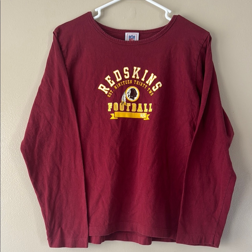 Redskins women’s  Maroon Long Sleeve Shirt